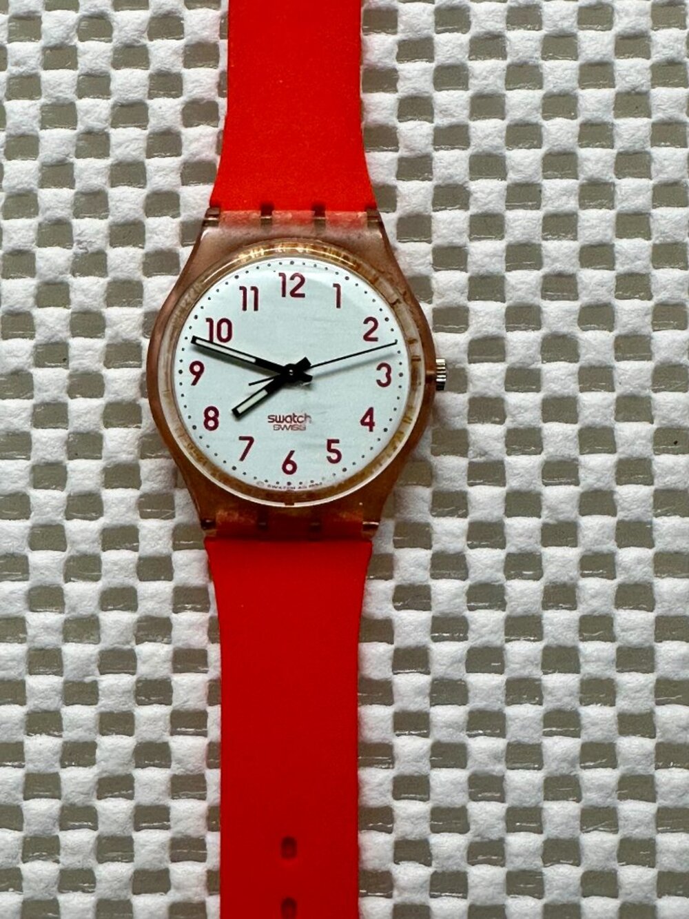 Swatch Watch Original Pink GR130 Vintage 1996